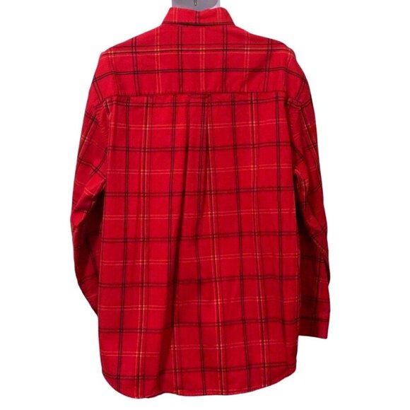 Ivy Crew Classics Men Button Down Shirt Size XL Red Plaid Long Sleeve Red - Picture 7 of 12